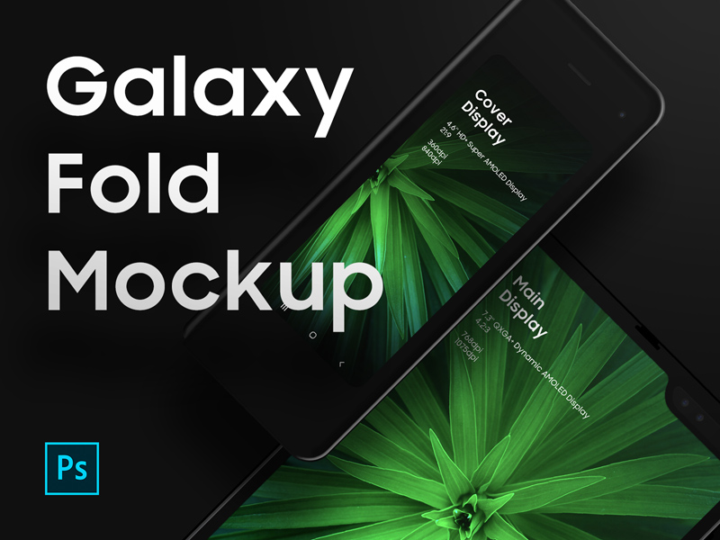 GalaxyFoldFreePSDMockup