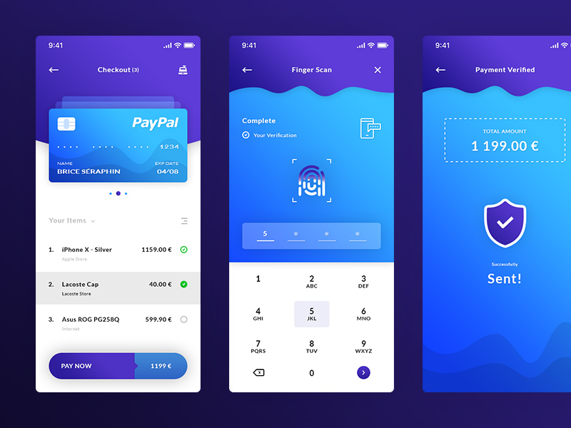 Checkout And Payment Verification App Templates 800x600 Px