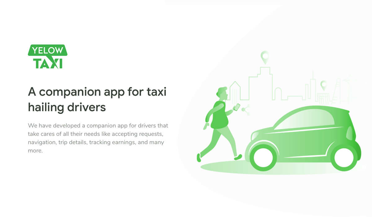 Taxi App XD Free UI Kit