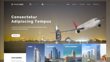 dubai city adobe xd templates