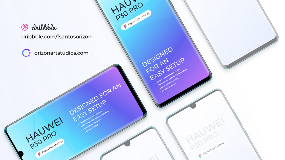 Download Free Huawei P30 Pro Figma Mockup Xd File