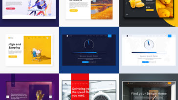 Free Adobe XD Website Landing Page Templates