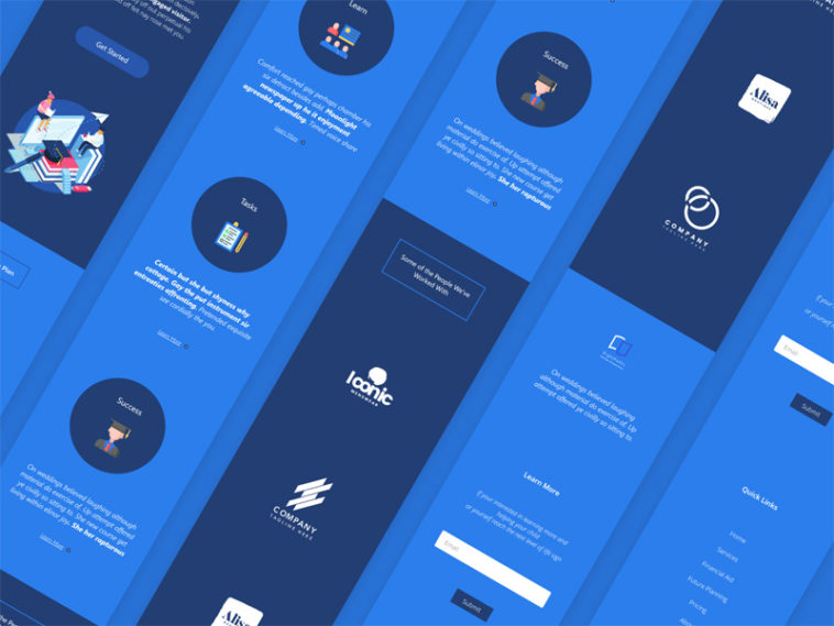 College Website XD Template