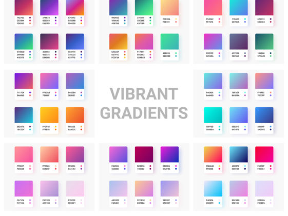 Vibrant Gradients Collection for Figma - Xd File