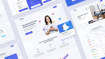Social media adobe xd templates
