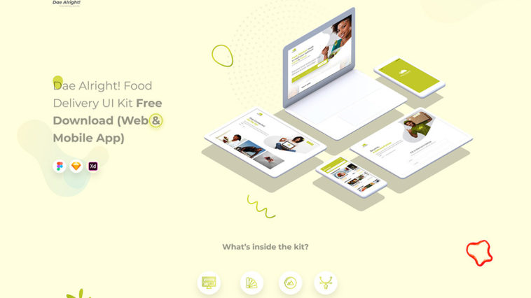 Free Fast Food Restaurant XD Website Template - Xd File