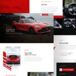 Buy Car Website Landing Page Adobe XD Template