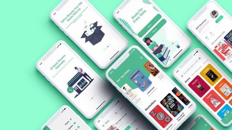 Bookstore App UI Kit XD