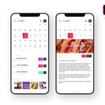 calendar ui adobe xd