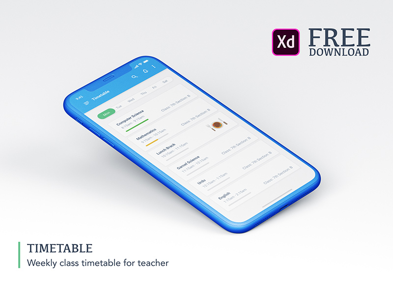 Class Timetable Free Xdfile