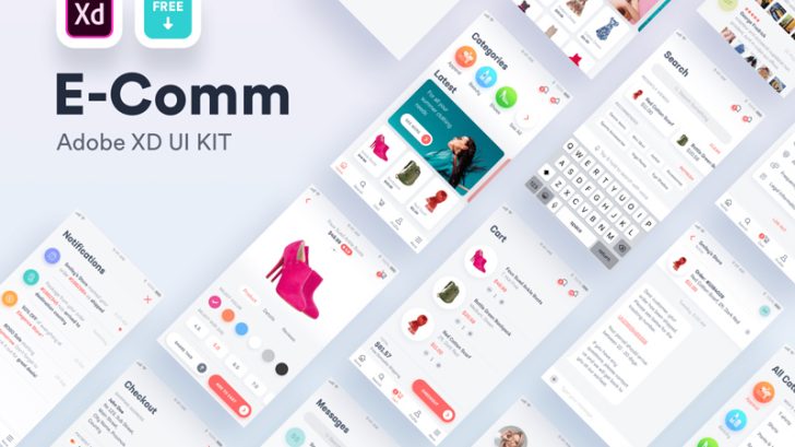 Free Adobe Xd E-commerce UI Kit - Xd File
