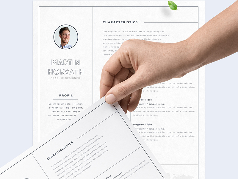 Free Professional Resume For Adobe Xd Xd File