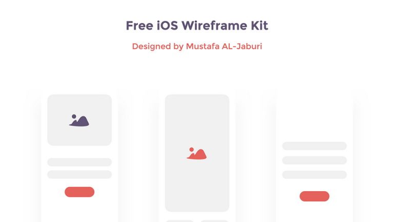 Bloo Free Wireframe UI Kit - Xd File