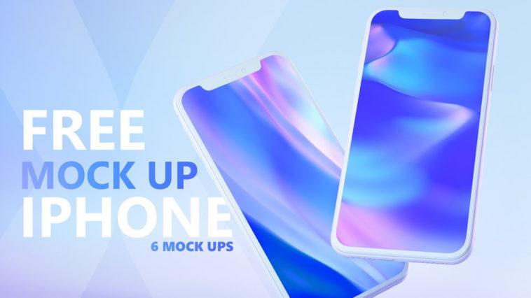 Download Free 6 Modern Iphone X Mockups Xd File