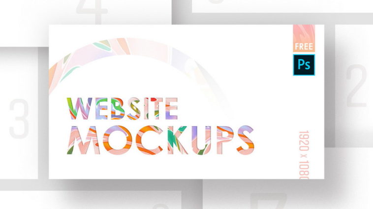 Download Free Website Screen Mockups Psd Xd File PSD Mockup Templates