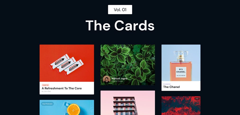 The Cards Adobe XD Freebie 1014x487