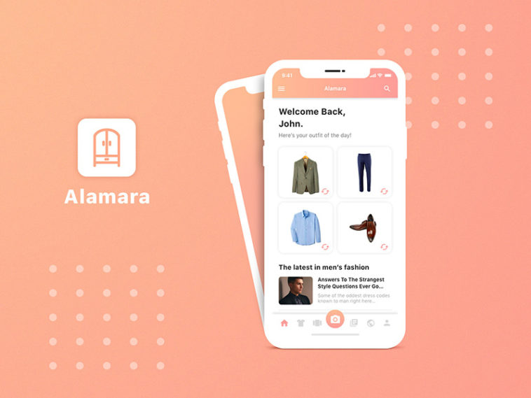 Free Alamara Smart Wardrobe App Adobe Xd Template Xd File