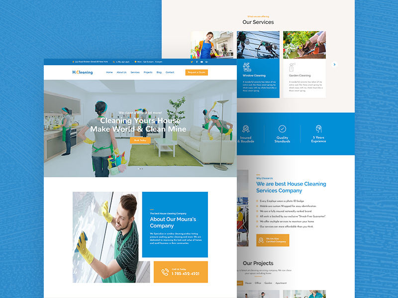 Free House Cleaning Landing Page
