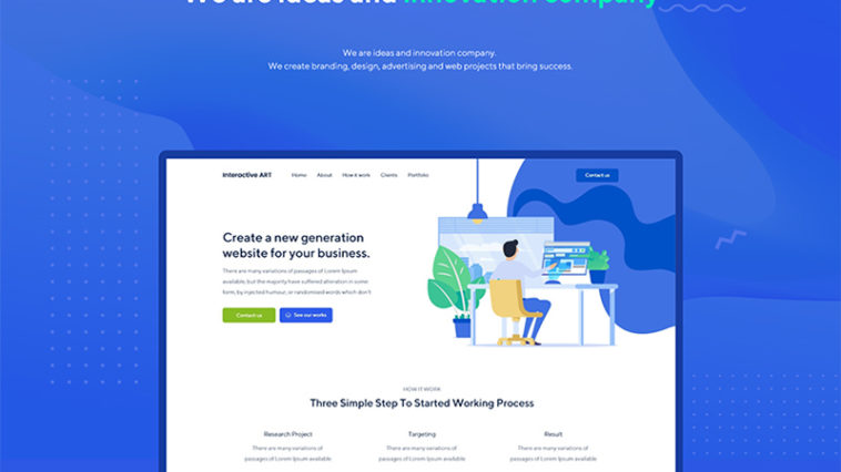 Digital Agency XD Web Template - Xd File