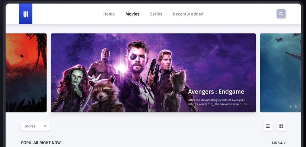 Streaming App Template Xd Freebie 1014x487