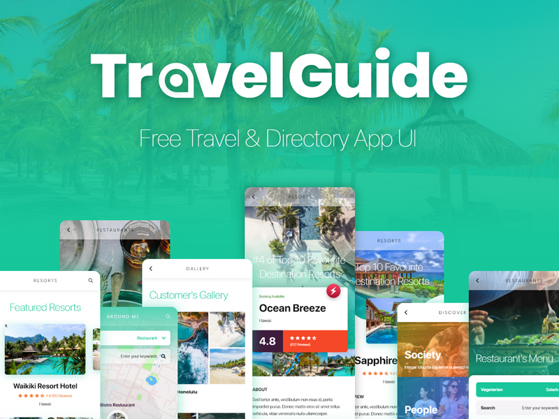 Travelguide A Free Travel Directory App Ui I9
