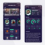 Football Match Live Free Mobile App XD Template