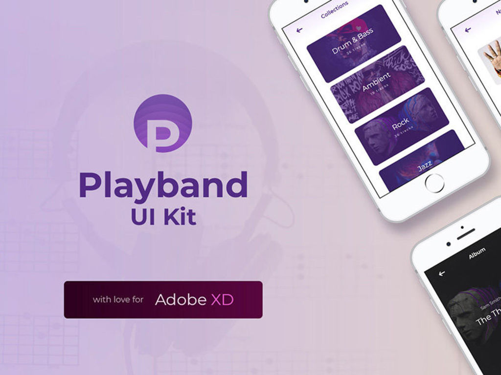 Large Playband Free Music Ui Kit V2
