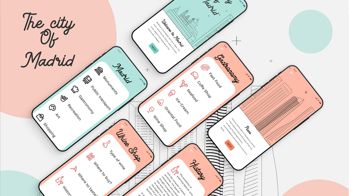 Madrid App Presentation With Xd