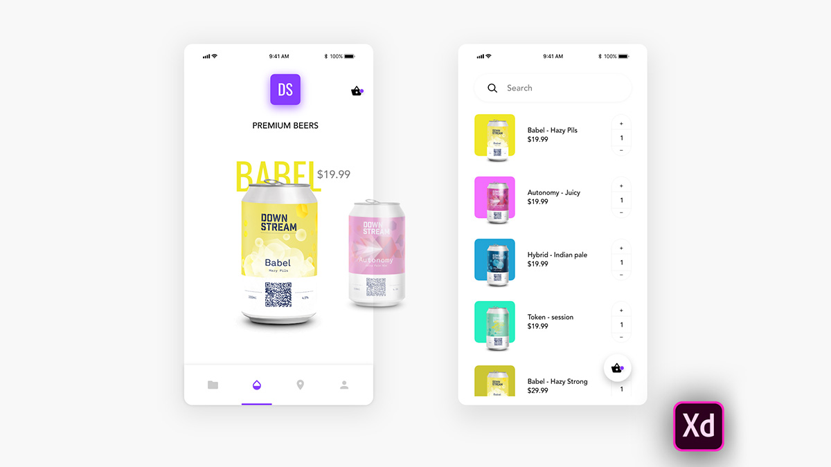 Beer App Xd Animated Concept