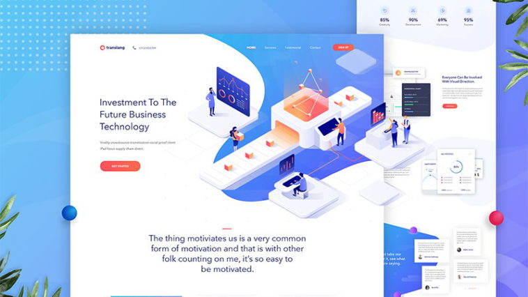 Agency Landing Page - Free Sketch Resource | Sketch Elements