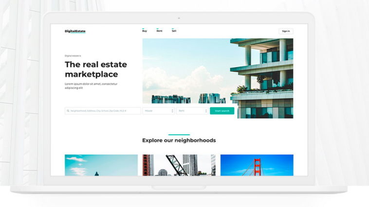 Real Estate Website template design - Real estate website templates, Real  estate website design, Real estate website