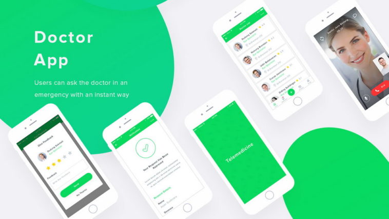 Doctor App UI designs, themes, templates and downloadable graphic