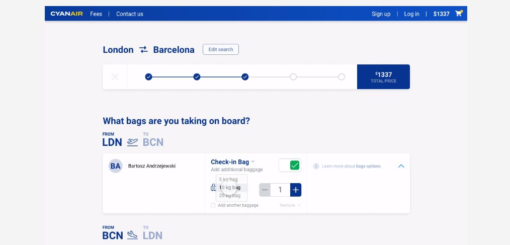 Flight Booking Redesign With Xd