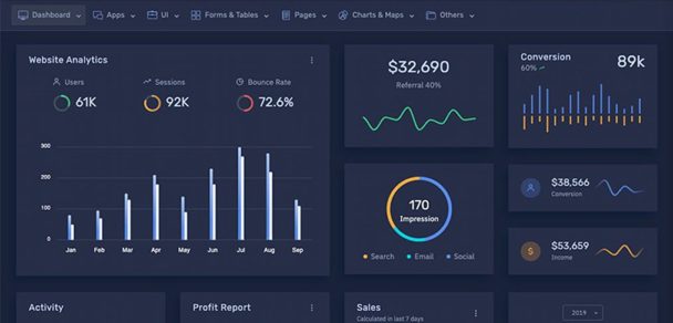 Free Frest – Bootstrap XD admin template - Xd File
