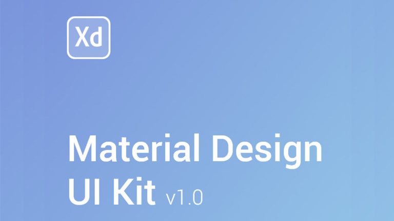 Free Material Design UI Kit For Adobe Xd - Xd File