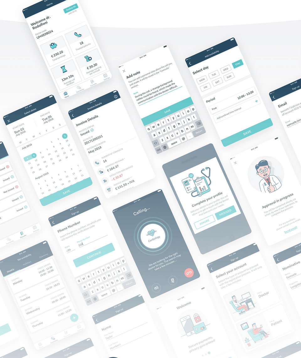 Medical App Template, Medical App Design