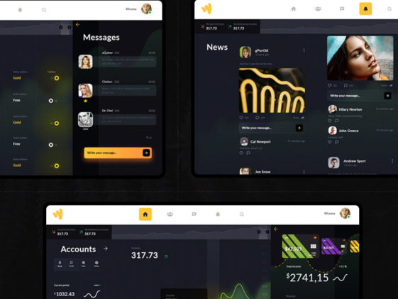 Free Wallet Minimal Dashboard Xd Template - Xd File
