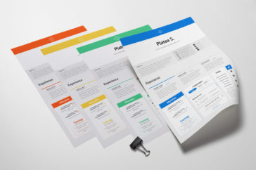 UI UX Designer Creative Resume Free PSD Template