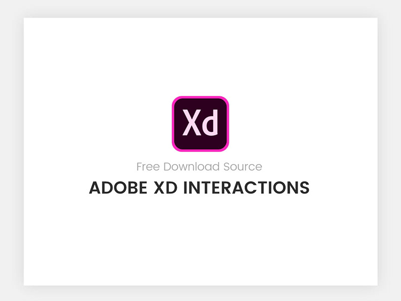 Free Adobe Xd Interactions Source