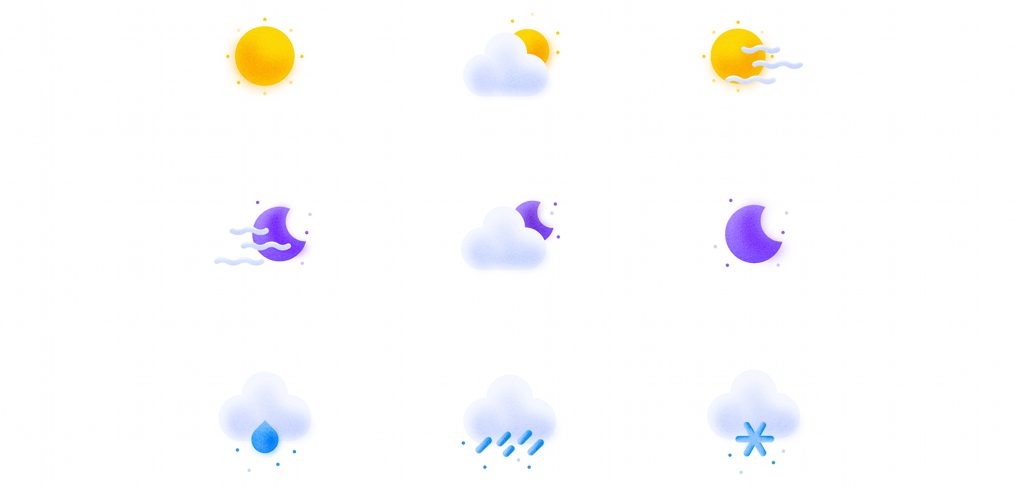 Free Adobe Xd Weather Icons