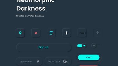 Free Free Neomorphic UI Kit XD - Xd File