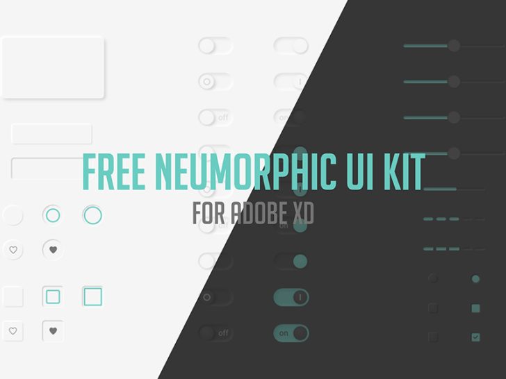 Free Neumorphic UI Kit For Adobe Xd - Xd File