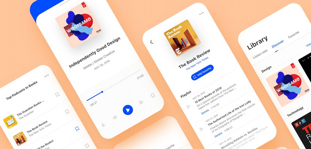 Xd Podcast Mobile App Template