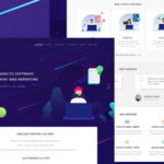 Free Digital Marketing Agency Landing Page XD Templates
