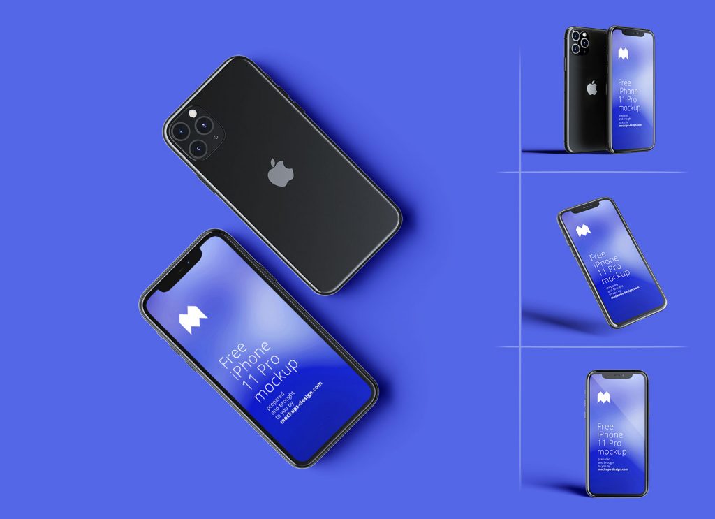 Download Free Iphone 11 Pro Mockup 5 Psd Files Xd File