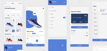 Nike App Redesign Concept Adobe XD Template