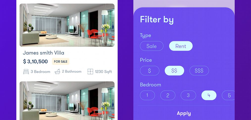 Real Estate Xd App Template
