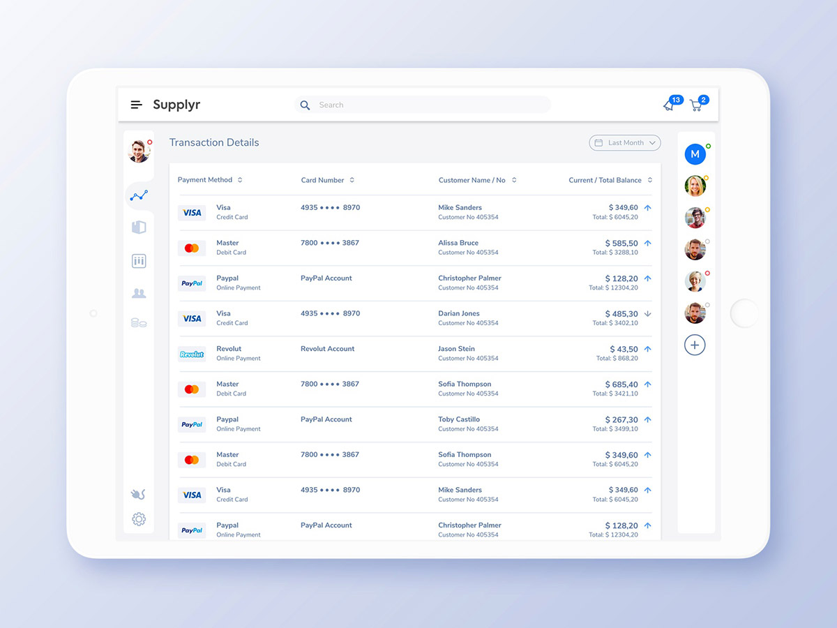 Free Tablet XD Dashboard Template Free Adobe Xd File