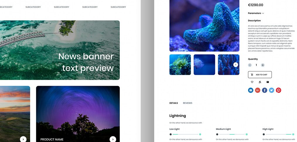 Custom Ecommerce Xd Design