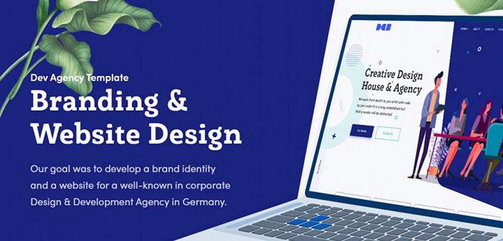 Design Agency Web Template For Xd